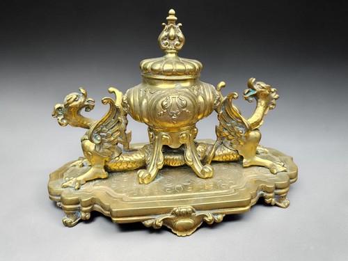 Antique french bronze - , dragon