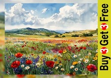 Wildflower Meadow View 5"x7"