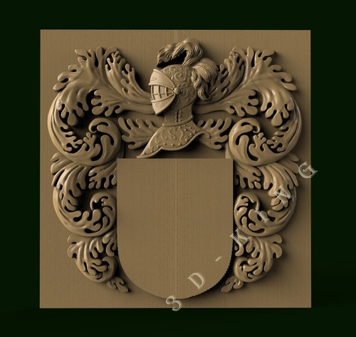 Stl model coat arms - of,