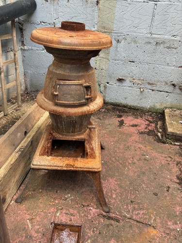 Potbelly cast iron stove with - potbelly,