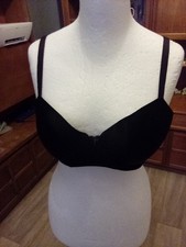 Ladies 40C Black George Underwired Bra.