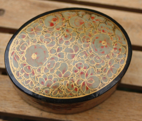Vintage kashmir paper mache - paper,