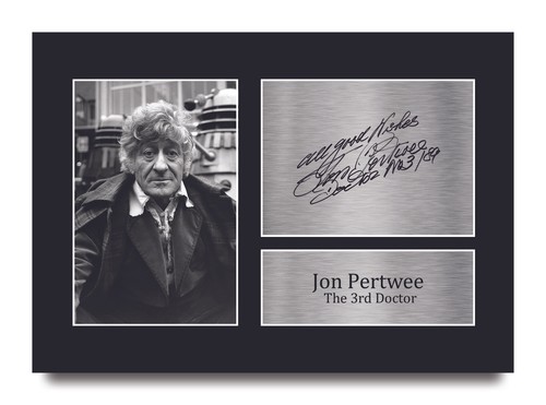 Jon pertwee signed - doctor, who