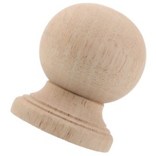 Decorative Wood Finial Ball Craft Spindle Lamp Shade Finial Unfinished Wooden