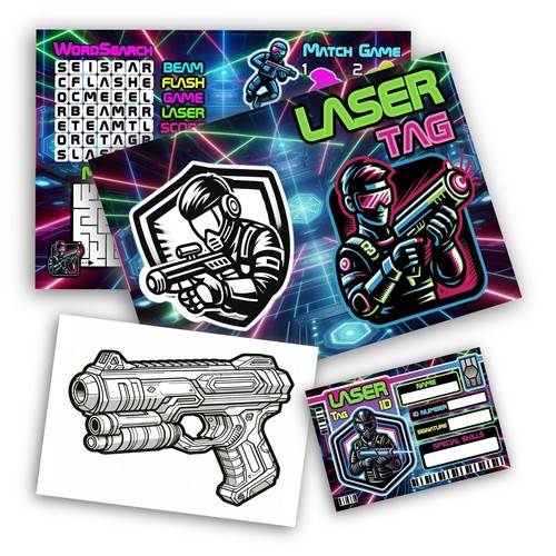 Laser tag piece - tag, favor