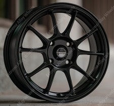15" Black SR-9 Alloy Wheels Fits Renault Clio Kangoo Megane Twingo 4x100