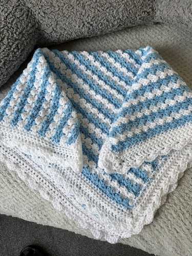 Hand crochet baby blanket - hand,