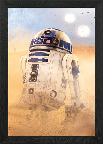 R2d2 framed wall art poster - art,