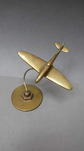 Wwii brass spitfire model - wwii,