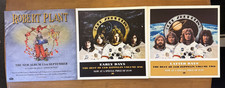 3 RARE UNUSED VINTAGE 12"x12" RECORD STORE DISPLAY SHEETS - LED ZEPPELIN (2000S)