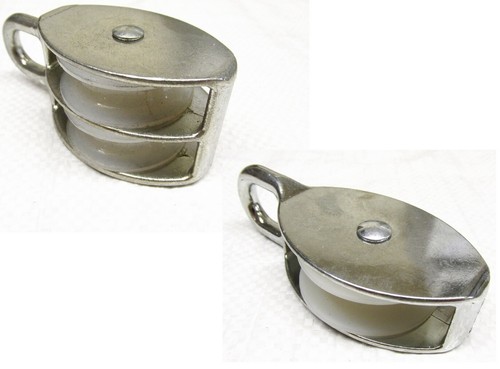 Single double sheave - sheave, pulley