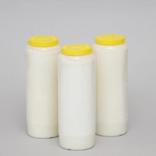 3 White Sanctuary Candles 9
