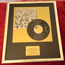 George Michael Framed Memorabilia Listen Without Prejudice CD & Picture 1 of 1