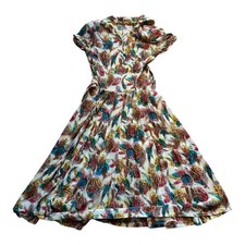 1940s 50s Vintage Dress rayon