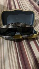 Gucci Black Rhinestone Shield