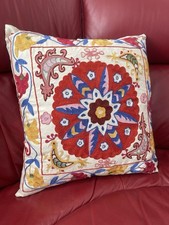 Hand embroidered suzani pillow