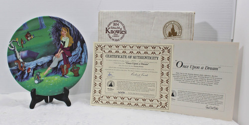 1991 walt disney plate once - 1991,