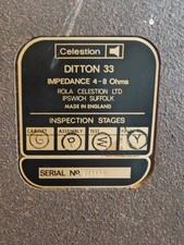 2x Celestion Ditton 33 Vintage