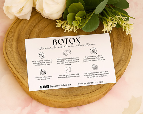 Botox care card custom - /,