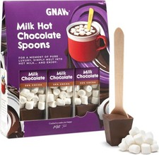 Gnaw Milk Choc Hot Chocolate Stirrer Set – 3 Spoons with... 