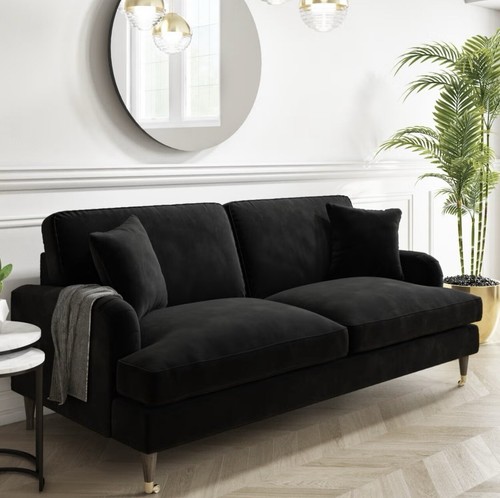Velvet sofa seater couch - velvet,