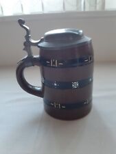 Stein Weihnachten 1919 Lead Lid Marked Johannes Willarth 2318 German Stein RARE