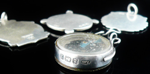 Sterling silver pocket watch - sterling,