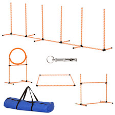 PawHut Dog Agility Training Hurdle Set, Refurbished