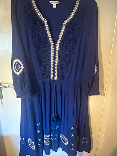 Monsoon blue line - blue, a-line