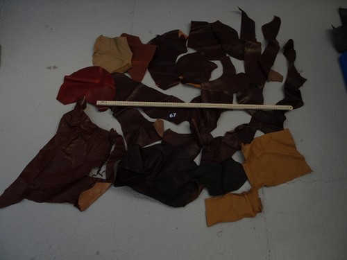 Leather assorted offcuts - ,