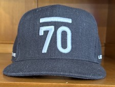 SubSeventy Golf Hat Charcoal Gray W/White Embroidery Logo Adjustable SnapBack