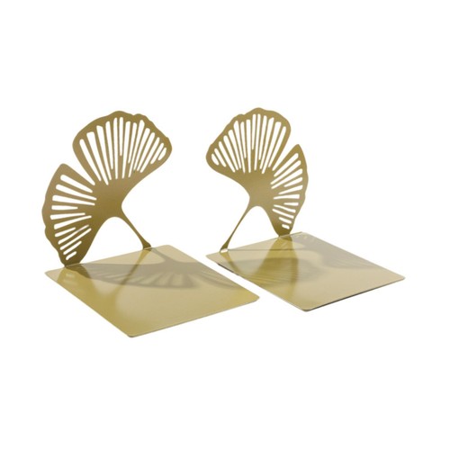Pieces ginkgo leaf bookend - leaf,