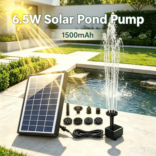 Solar water fountain - solar,