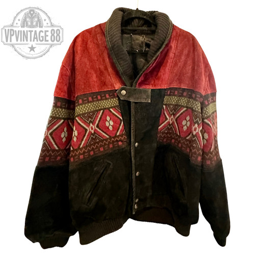 Vintage aztec navajo bomber - aztec,