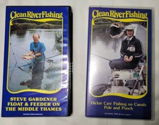 Clean River Fishing VHS Set x2 Steve Gardener & Dickie Carr Float Feeder Canals