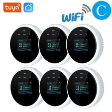 Tuya Wifi Gas Detector Home LPG Natural Gas Leak Alarm LED Display Leakage Senso