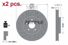 X2 PCS FRONT BRAKE DISC ROTORS