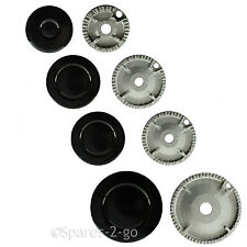 CREDA Oven Cooker Gas Hob Burner Flame Cap Crown Black Small Medium Large