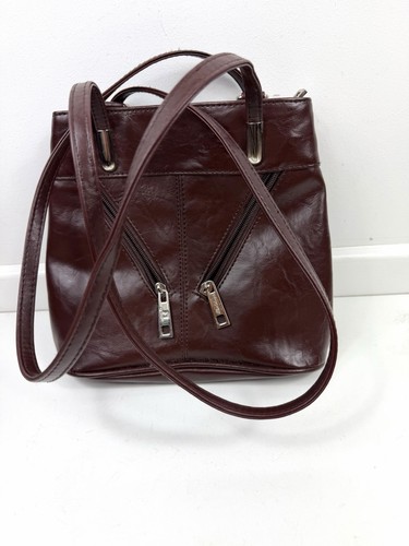 Baldine burgundy faux leather - faux,