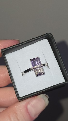 Ametrine ring s925 - s925, adjustable