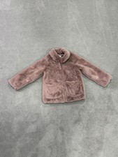 Girls H&M Blush pink faux fur