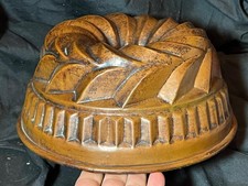 Antique old copper - copper, round