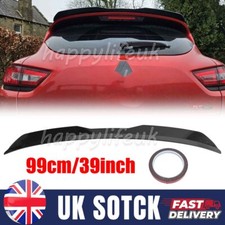 For Renault Clio MK4 MK5 Rear Roof Boot Trunk Spoiler Lip Extension Wing Glossy