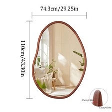 Irregular Wall Mirror Abstract