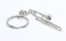 Trombone Keyring - Music Themed Gift - Brass Student or Teacher Gift