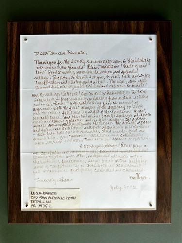 Signed letter lucia - signed, eames