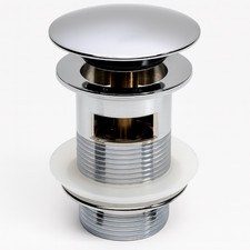 Basin Click Waste Round Chrome