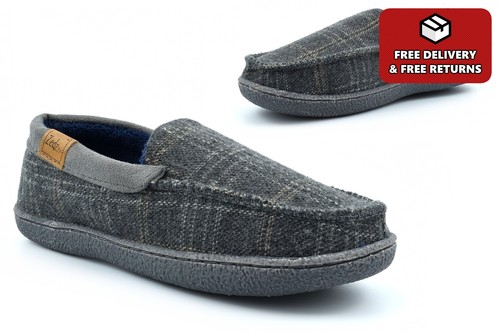 Mens carpet slippers slip - carpet, on