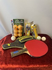 Schildkrot Table Tennis Paddle, case & Ping Pong balls Professional Backside 