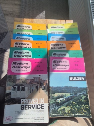 Modern railways magazine 1962 - railways,